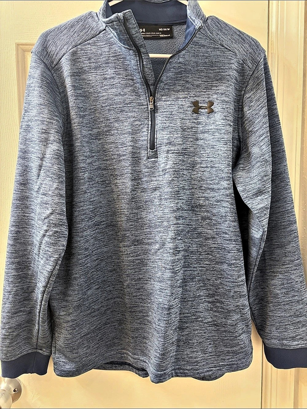 Under Armour ColdGear 1/2 Zip Pullover Gray Medium